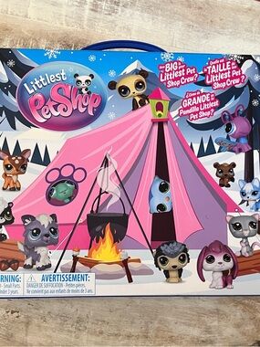 Littlest Pet Shop Cozy Campfire Collector Set Series 4 LPS Bobbleheads Toys NEW